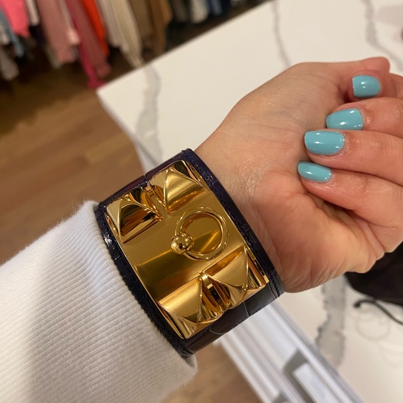 Collier de Chien bracelet hermes alligator - Picture 6 of 8